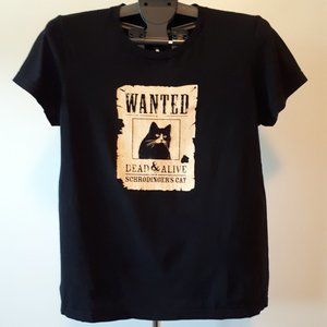 Wanted Dead & Alive Cat T-Shirt Size XL